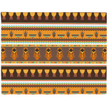 African Masks Woven Fabric Placemat - Twill
