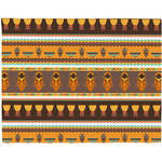 African Masks Woven Fabric Placemat - Twill