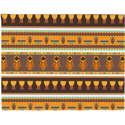 African Masks Woven Fabric Placemat - Twill