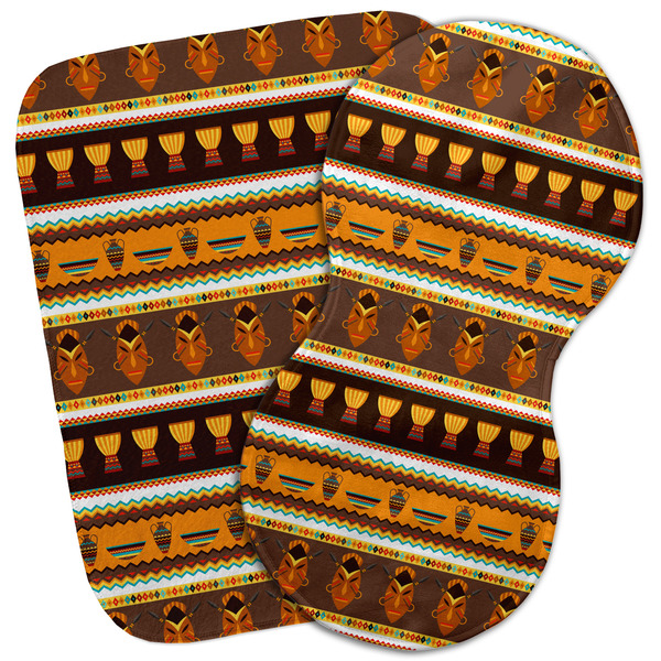 Custom African Masks Burp Cloth