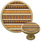 African Masks Cabinet Knob - Gold - Multi Angle