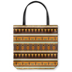 African Masks Canvas Tote Bag - Small - 13"x13"