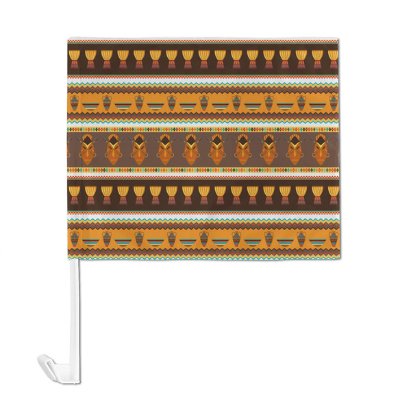 African Masks Car Flag - Large - FRONT