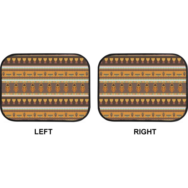 African Masks Car Floor Mats (Back Seat) (Approval)