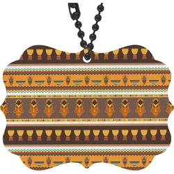 African Masks Rear View Mirror Charm