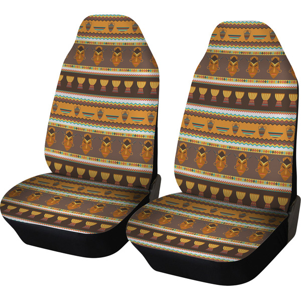 Custom African Masks Car Seat Covers (Set of Two)