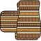 African Masks Car Floor Mats Set - 2 Front & 2 Back