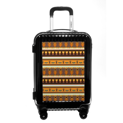 African Masks Carry On Hard Shell Suitcase