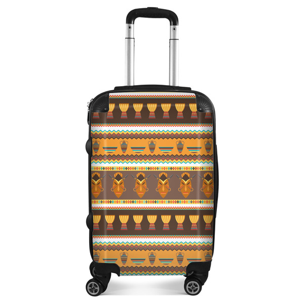 Custom African Masks Suitcase - 20" Carry On