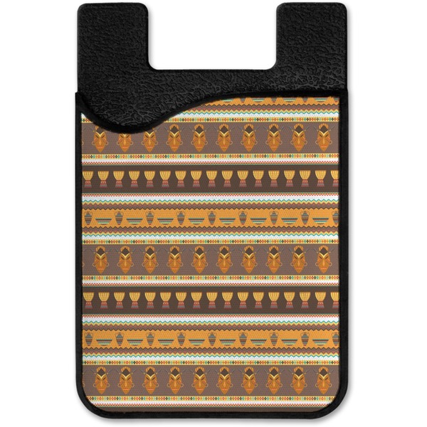 African Masks Cell Phone Credit Card Holder