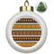 African Masks Ceramic Christmas Ornament - Xmas Tree (Front View)