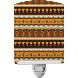 African Masks Ceramic Night Light