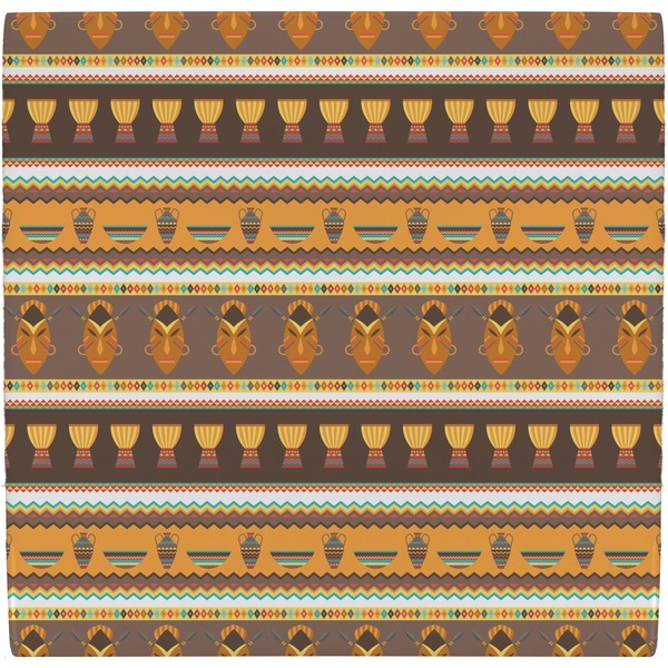 Custom African Masks Ceramic Tile Hot Pad