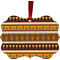 African Masks Christmas Ornament (Front View)