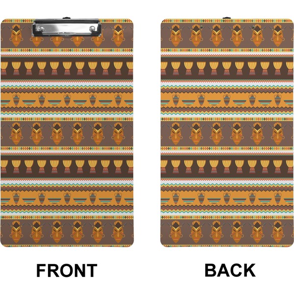African Masks Clipboard (Legal) (Front + Back)
