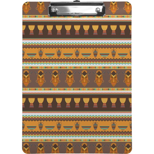 Custom African Masks Clipboard (Letter Size)