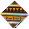 African Masks Cloth Napkins - Personalized Dinner (Folded Four Corners)