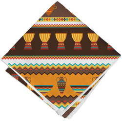 African Masks Cloth Cocktail Napkin - Single
