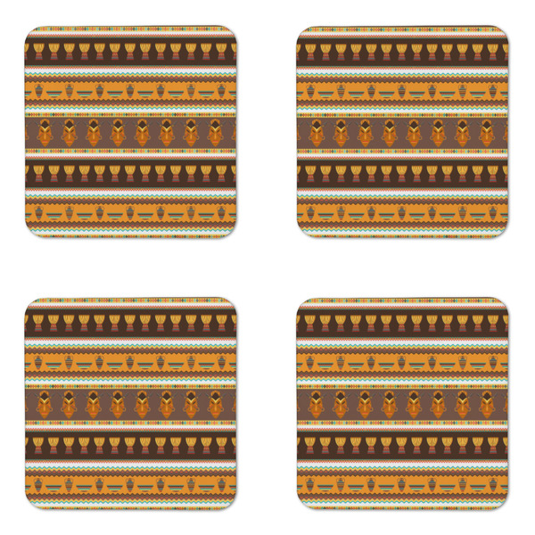 African Masks Coaster Set - APPROVAL