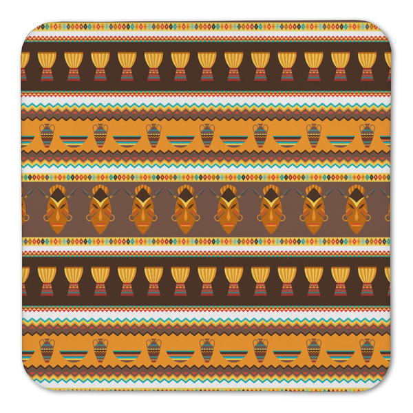African Masks Coaster Set - FRONT (one)