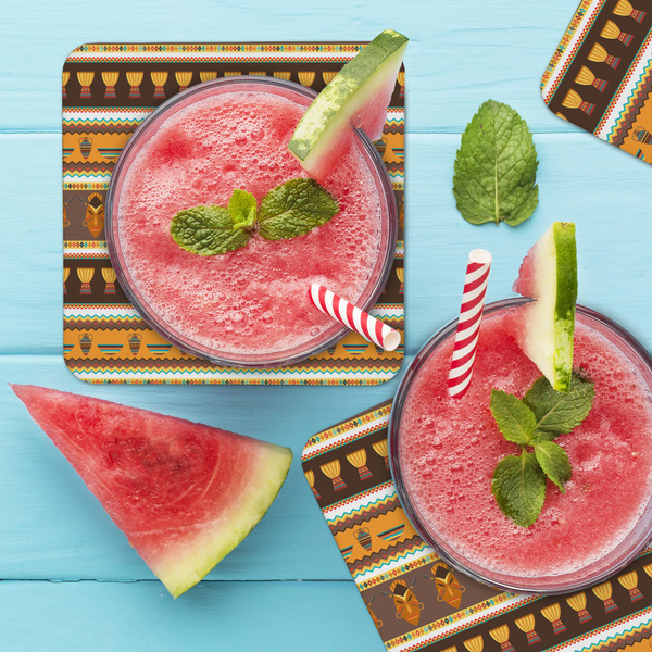 African Masks Coaster Set - LIFESTYLE