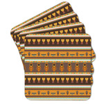 African Masks Cork Coaster - Set of 4