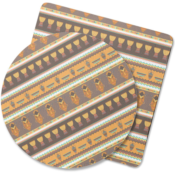 Custom African Masks Rubber Backed Coaster