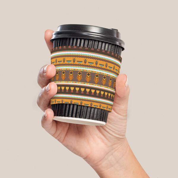 African Masks Coffee Cup Sleeve - LIFESTYLE