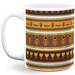 African Masks 11 Oz Coffee Mug - White