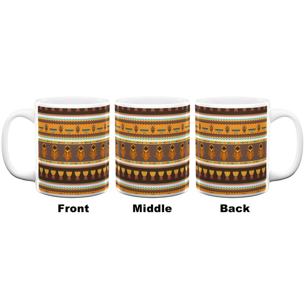 African Masks Coffee Mug - 11 oz - White APPROVAL