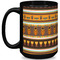 African Masks 15 Oz Coffee Mug - Black