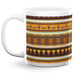 African Masks 20 Oz Coffee Mug - White