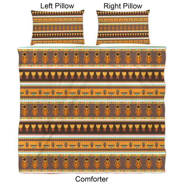 African Masks Comforter Set - King - Approval
