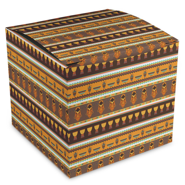 Custom African Masks Cube Favor Gift Boxes
