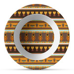African Masks Plastic Bowl - Microwave Safe - Composite Polymer