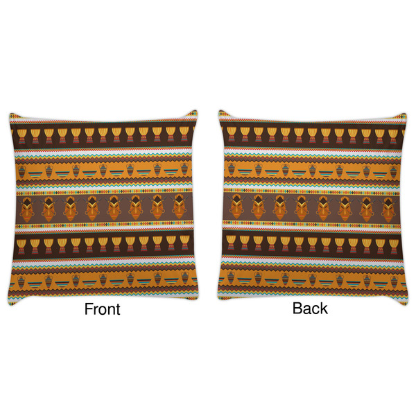 African Masks Decorative Pillow Case - Approval