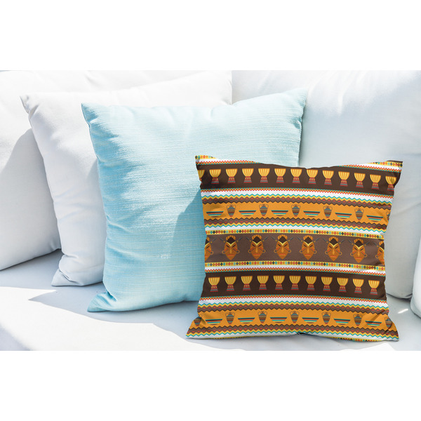 African Masks Decorative Pillow Case - LIFESTYLE 2