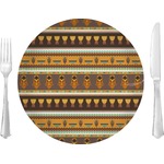 African Masks 10" Glass Lunch / Dinner Plates - Single or Set