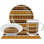African Masks Dinner Set - Single 4 Pc Setting