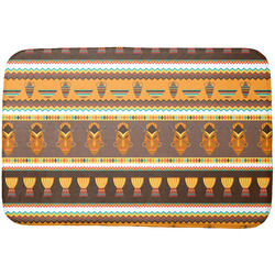African Masks Dish Drying Mat