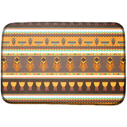 African Masks Dish Drying Mat