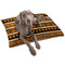 African Masks Dog Bed - Large LIFESTYLE