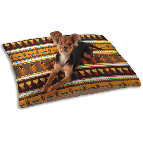Custom African Masks Dog Bed - Small