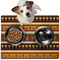 African Masks Dog Food Mat - Medium LIFESTYLE