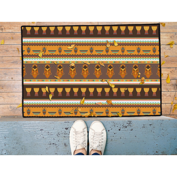 African Masks Door Mat - LIFESTYLE (Med)