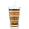 African Masks Double Wall Tumbler with Straw (Personalized)