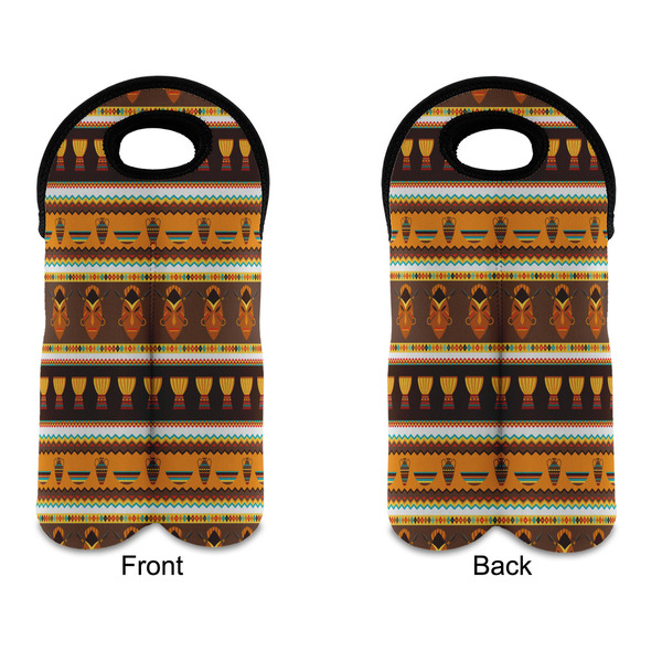 African Masks Double Wine Tote - APPROVAL (new)