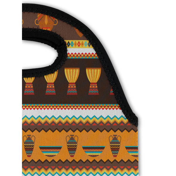 African Masks Double Wine Tote - Detail 1 (new)