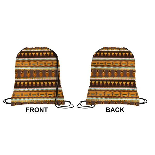African Masks Drawstring Backpack