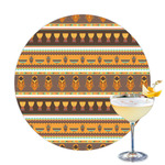 African Masks Printed Drink Topper - 3.25"